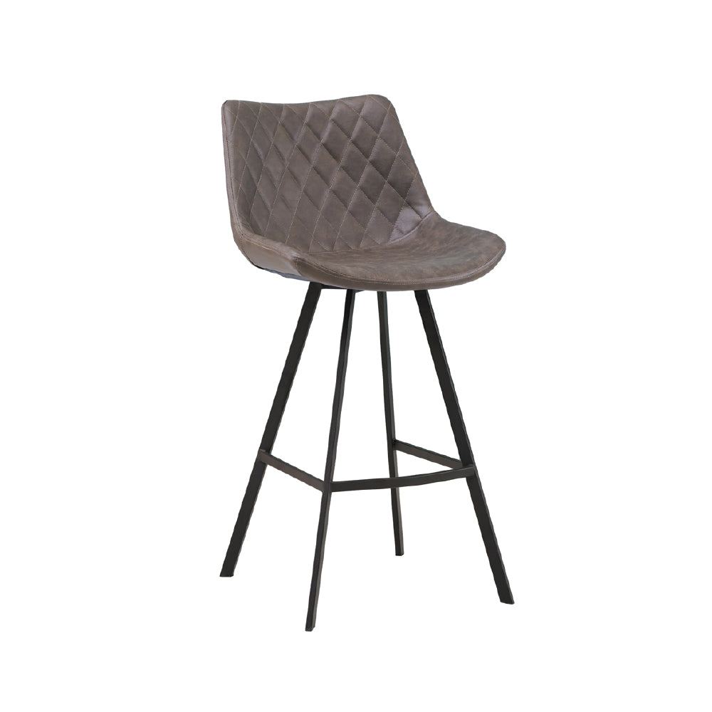 Bar Stool Bowie FavoFurn Taupe LxBxH 86x56x56 Artificial leather Nnb