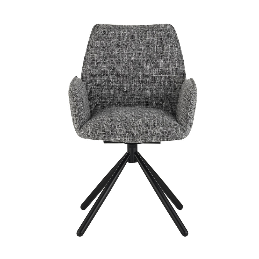 Dining Chair Donny FavoFurn Grey LxBxH 71x64x56 Fabric Nnb