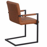 Dining Chair Kubis FavoFurn Cognac LxBxH 71x59x58 Artificial leather Nnb