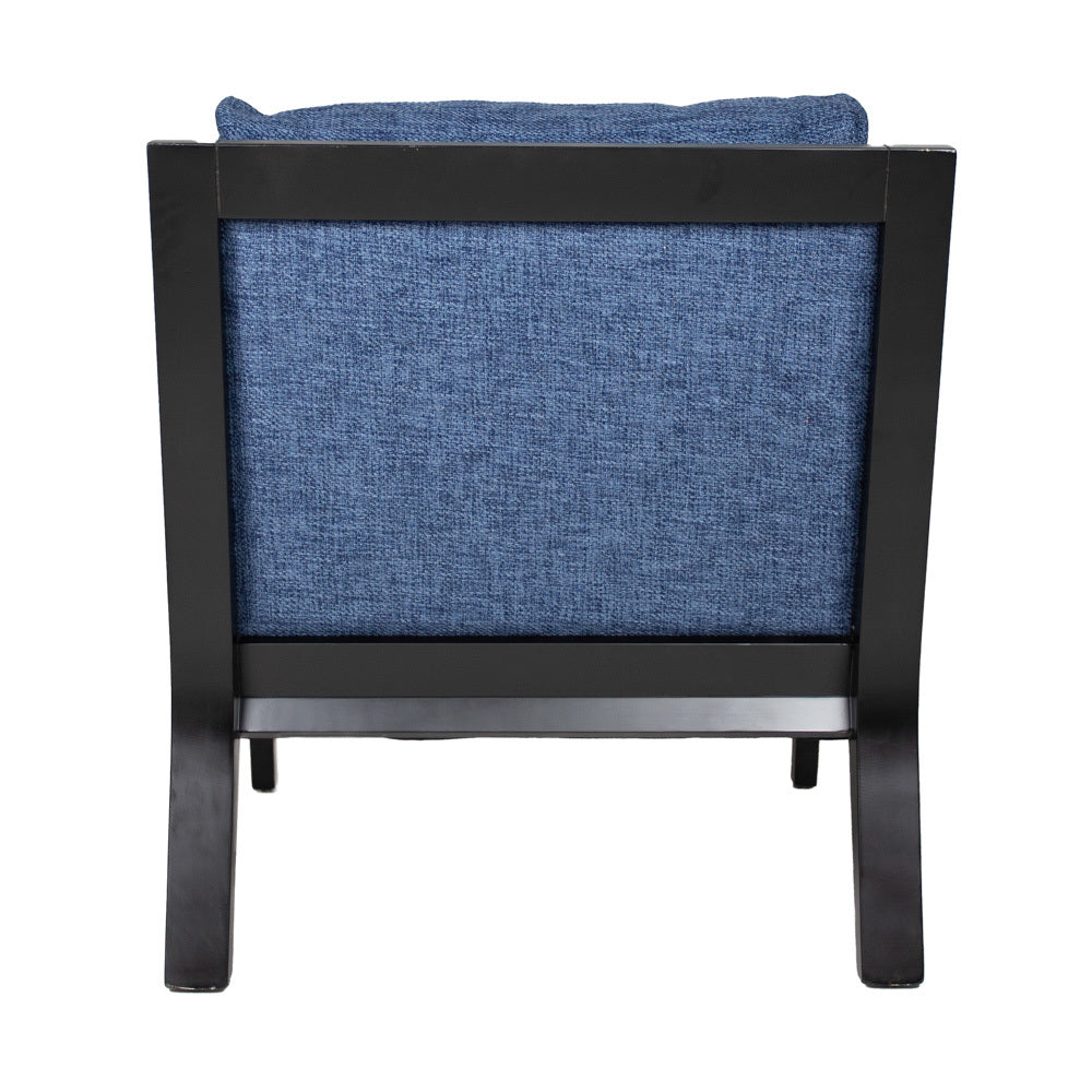 Armchair East FavoFurn Blue LxBxH 112x86x72 Fabric Nnb