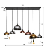 Pendant Light Kostas HomeHaven Multicolor Glass Nnb