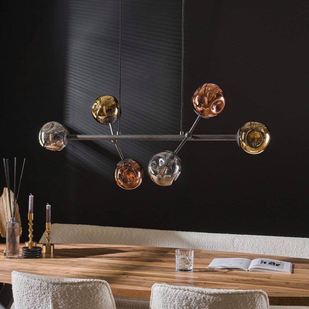 Pendant Light Kelby HomeHaven Multicolor LxBxH 111x50x21 Glass Nnb