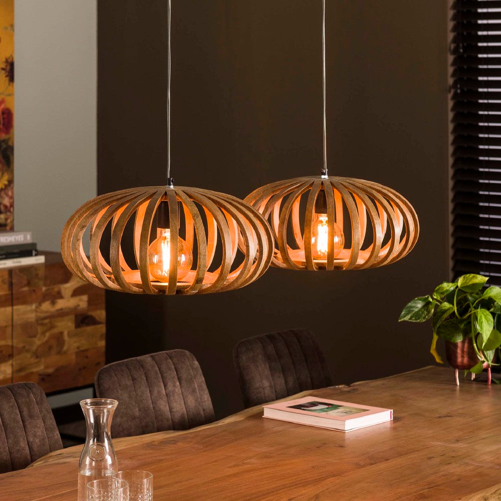 Pendant Light Joss HomeHaven Brown Mango wood Nnb